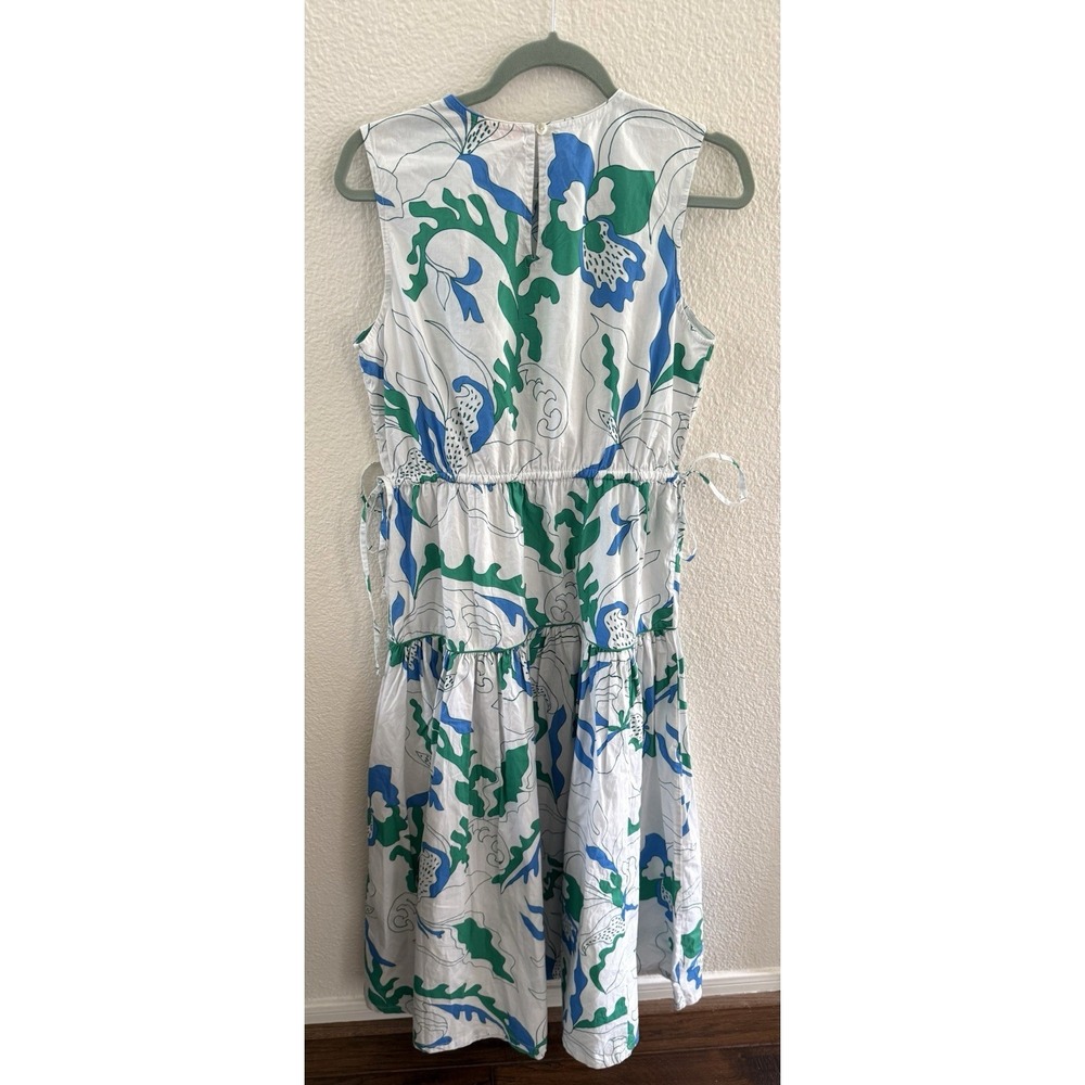 $348 OLIPHANT Sleeveless Piped Maxi Dress Orchid Green Tuckernuck CURRENT Sz S - Picture 6 of 10